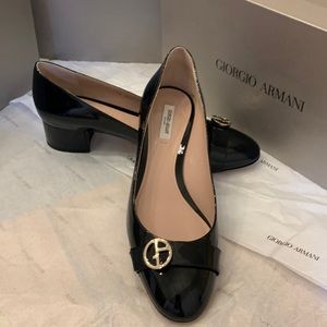 Giorgio Armani Patten leather Dress Heels